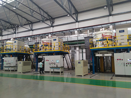 Vacuum thermal treatment digital production line